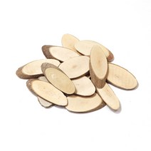 천연나무조각 타원 약500g 자연물재료, 약500g(약50~60개)