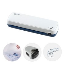 카피어랜드 퀄맥스 코팅기 초슬림 A4 2롤러 H260 +코팅지+코너라운더+링, 단품