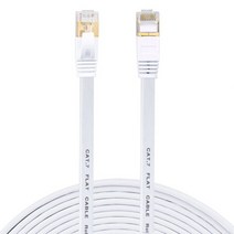 CAT7 10G 빠른 네트워크 이더넷 케이블 3 피트/6.5 피트/10 피트 플랫 패치 케이블 와이어, 2m