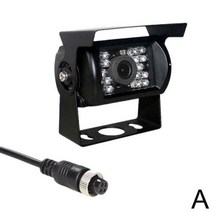 12V 24V 버스 트럭 모터홈 밴 M8H6 방수 18 LED 자동차 후방 카메라 주차 백업 IR 야간 투시경, A