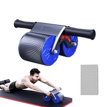 EPHESPORT 자동 리바운드 복부 운동 롤러 - 복근을 위한 최고의 휠 새로운 2023 디자인 편안한 그립 홈 짐 코어 근력 운동에 이상적 530700, blue