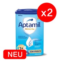 (대용량) 압타밀 킨더밀쉬 프로누트라 플러스 1단계 800g 2개_리뉴얼 분유_용량 꼭 확인하세요!!, 2개
