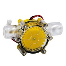 비상용발전기10W 물 흐름 펌프 미니 수력 발전기 터빈 흐름 유압 변환 5V 12V 80V, 01 12V 10W