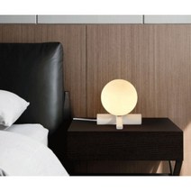 안방 침대옆 귀여운 유리볼 무드 스탠드 오브제 취침 테이블 인테리어, 골드