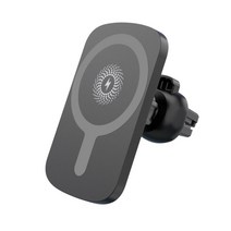 마그네틱 무선 자동차 충전기 마운트 iPhone 12/12 미니 / 12 Pro max 빠른 충전 무선 충전기, 하나, 검은 색