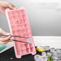 SSFF 실리콘 얼음틀 뚜껑이 있는 얼음틀 자체제작 얼음케이스, 회이트