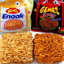 게메즈 에낙 비비큐 & 스파이시 라면과자 14g (유통기한 : 23년10월03일), 비비큐맛