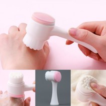 세안 브러쉬 딥 클렌징 2in1 (핑크) 세척 세정 솔 엠보 미세모 실리콘 모공 케어 관리 스탠딩 브러시