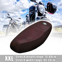호환용 오토바이시트 뒷자리커버호환 XAutohaux 1Pcs M-XXL Anti-Slip 3D 메쉬 패브릭 시트 커버 통기성 방, 07 Red XXL