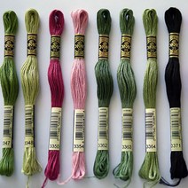 [원단쟁이] DMC자수실 면사(25번사) 8M (3347~3608) E28, 3347