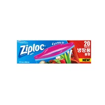 지퍼락 냉장용 냉동용 크기별 모음 슬라이더 그립앤실, 지퍼락 그립앤실 냉장대형 15매, 대(L)