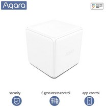 이장원큐브 스마트큐브 Aqara매직 큐브 컨트롤러 지그비 샤오미 홈 장치용 6 가지 액션으로 제어 스마트 앱으로 작동, [01] 1 Pcs, [01] 1pcs