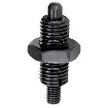 Kipp 03096-2206A5 Steel Indexing Plungers Without Collar Threaded Pin K Style Locking Pin Hardene, 1, 42 mm Length, 1/2-13 Thread,