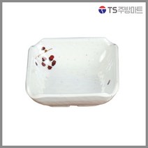 [돌산멜라민] 살구 특정초장 - 종지 소스 볼 (업소용 식당용), 1칸, 아이보리 (DS-6935)