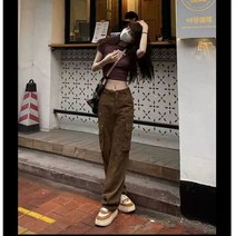 고프코어룩 아웃도어 기능성 일상복 등산 캠핑 빈티지 카고 청바지 루즈핏 일자 와이드 캐주얼 팬츠