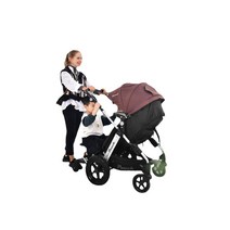 유모차 보조발판 커넥터 버기보드 보조의자 트레일러 휠보드 연결, 단일사이즈