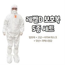 레벨D 방호복 고글 5종세트 가드웨어 드림가드 보호복 의료용 방역복, 드림가드 L, 청색 M, FS01 (안경형)