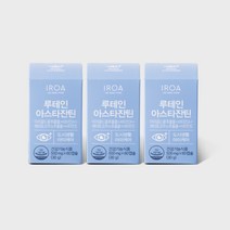 [이로아] 루테인아스타잔틴 (500mg*60캡슐), 60정, 3개