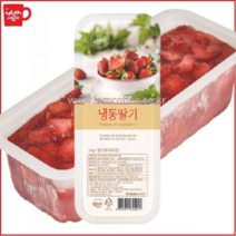 복음자리 가당딸기 1kg /딸기/딸기주스/대상 가당딸기/대상 냉동딸기/대상 복음자리 냉동딸기/냉동딸기, 1개