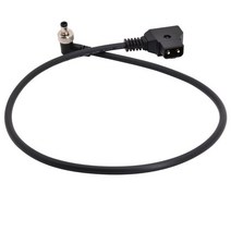 DSLR 장비 전원 V 마운트 안톤 배터리용 D-탭 수-직각 DC 케이블 12V 5.5x2.5mm, 08 DC lock Angled_11 80cm