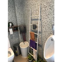 북유럽식 사다리 행거 옷걸이대 수건걸이 욕실 거실 인테리어, 42X170, 골드 6단
