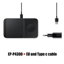 고속무선충전기 원래 빠른 무선 충전기 삼성 갤럭시 S22 S21 S20 울트라 S10 S9 S8 플러스 Note8 9 스마트, 01 with EU and Cable