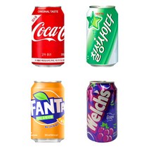 코카콜라 칠성사이다 웰치스 환타 오렌지 355ml 4종 각 6개입, 상세페이지 참조