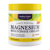 [Healthy Origins] 헬시 오리진 풀리 리액티드 마그네슘 비스글리시네이트 킬레이트 파우더 227 g, 1개
