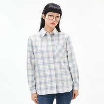 체이스플러스 여성 예쁜 조직 변형 체크 셔츠 체크남방 -AFRG5457C