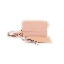Michael Kors 여성용 제트 세트 트레블 크로스바디 클러치 파우더 블러쉬, Medium, Powder Blush