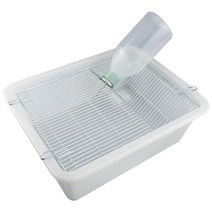 실험용 쥐 사육장 플라스틱 하우스 과학 연구용 흰쥐, (버클 없음)실리콘 물병 50x39x14