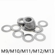 20PCS M9 M10 M11 M12 M13 스테인레스 스틸 플랫 와셔 초박형 가스켓 얇은 심, 06 m10x18_04 thickness  0.5mm