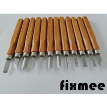 우드카빙키트 12 개/대 나무 절단 커터 칼 세트 손 조각 끌 목공 클레이 왁스 DIY 도구 공예 치즐 도매, 한개옵션0