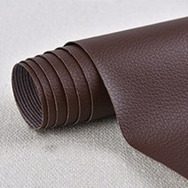찢어진가죽쇼파리폼 차량용의자 가죽보수 암마의자 시트가죽 200x137cm 패치 PU 가죽 수리 자기 접착 소파 다시 피부 끈적 고무 직물, [02] 100x137, [04] Dark Brown