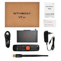 위성 TV 수신기 gtmedia v7 s5x 1080p 풀 hd dvb s2 gt 미디어 v7 v7s dvb s2x 지원 usb wifi dvb-s2 셋톱 박스, v7 s5x USB 와이파이, 영국 플러그