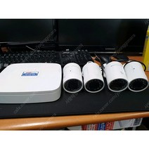 가정용CCTV 사무실CCTV 매장용감시카메라 HD녹화기와HD방수외부카메라4개세트(실외용)판매 합니다^^, 4개