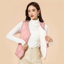 키밍 여성 경량 조끼패딩