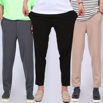 인생템 구김없는 리버플 엠보 슬림 사방스판 밴딩팬츠