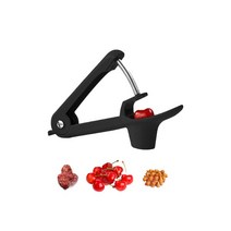 원터치 씨 제거기 대추 체리 매실청 재료손질 빼기 다용도 씨빼는 기계 씨앗 도구 기구 손질, 블랙