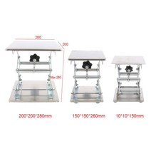 레이저각인기 조각기 마킹기 CNC 커팅기 홈 스테인레스 스틸 라우터 리프트 테이블 목공 조각 연구실 리프팅 스탠드 랙 리프트 플랫폼 절단 나무 작업대 무선 미니, 200x200mm
