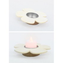 DIY 플라워 나무 캔들 양초받침 유치원 미술 4개 어린이 방과후 평생교육원 아트 창체