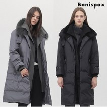 보니스팍스 폭스퍼 카라 구스다운 롱 점퍼-MF93PH562