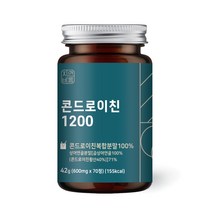 자연바름 관절엔 콘드로이친 1200 상어 연골 분말 가루 정, 70정 x 1개