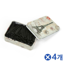 업타운걸스 올림 머리 고정 실 핀 200p 물결형x4개 여자 삔 헤어