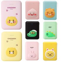 카카오프렌즈 LF포켓보조배터리 10000mAh 8종 / 춘식이 보조배터리, 춘식이 스마일