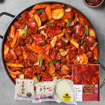 춘천 신선닭갈비 한상차림 세트 4인분 숯불 (양배추+사누끼+떡 포함) 캠핑음식, 02_신선 한상차림세트 4인분 (신선)