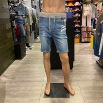 지프 남성용 시보리 데님 반바지 JL2DPM851