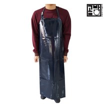 남색 코팅앞치마 방수용앞치마 세차앞치마 낚시앞치마 원피스앞치마 앞치마, 1개, 소