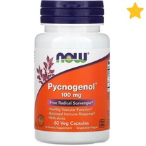 나우푸드 피크노제놀 100mg 베지 60정, 1개, 기본