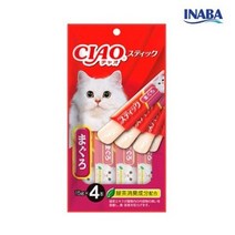 이나바 챠오 츄르 6봉 묶음 고양이 간식, 6개, 챠오스틱(참치)